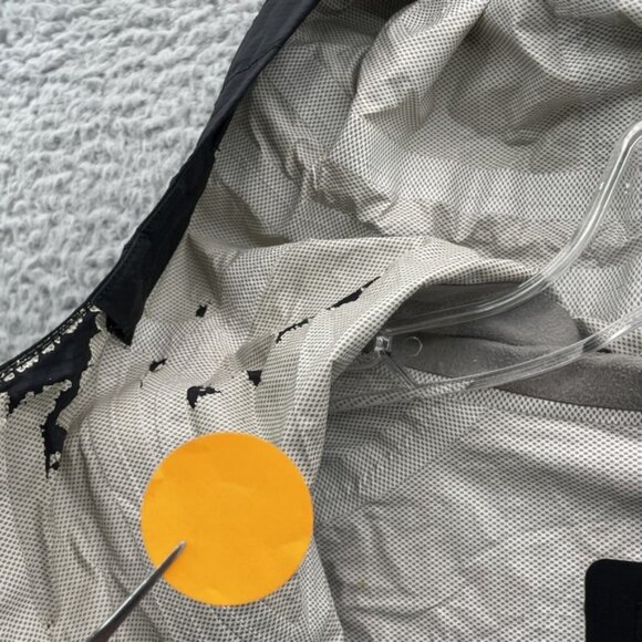 Patagonia H2No Rain Jacket Men's Medium Black Hooded Waterproof Outdoors Shell - Picture 9 of 13